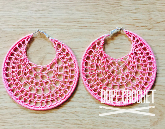 DIDO Webbed Hoops in French Rose