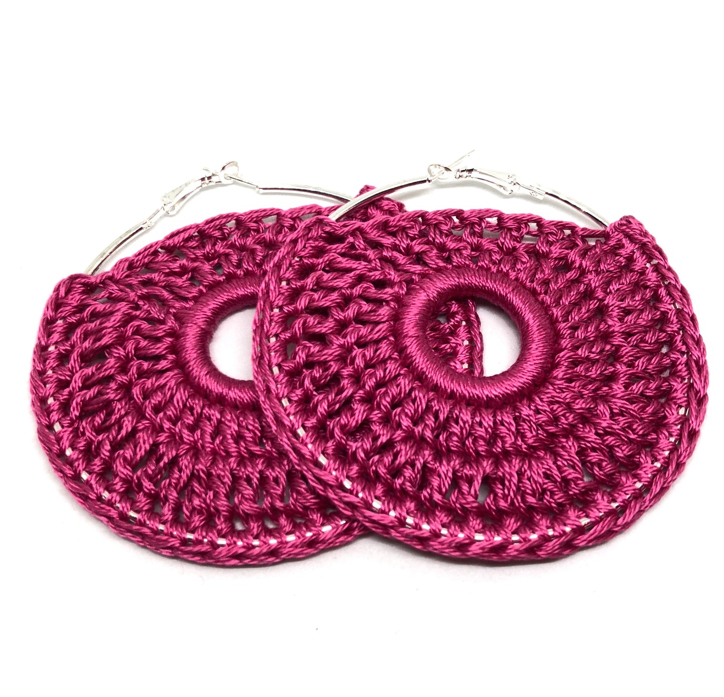 Izzy Crochet Hoop Earrings