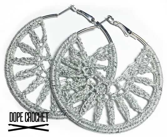 OMEGA Crochet Hoop Earrings