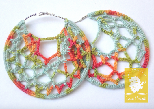 RITA Crochet Hoop Earrings
