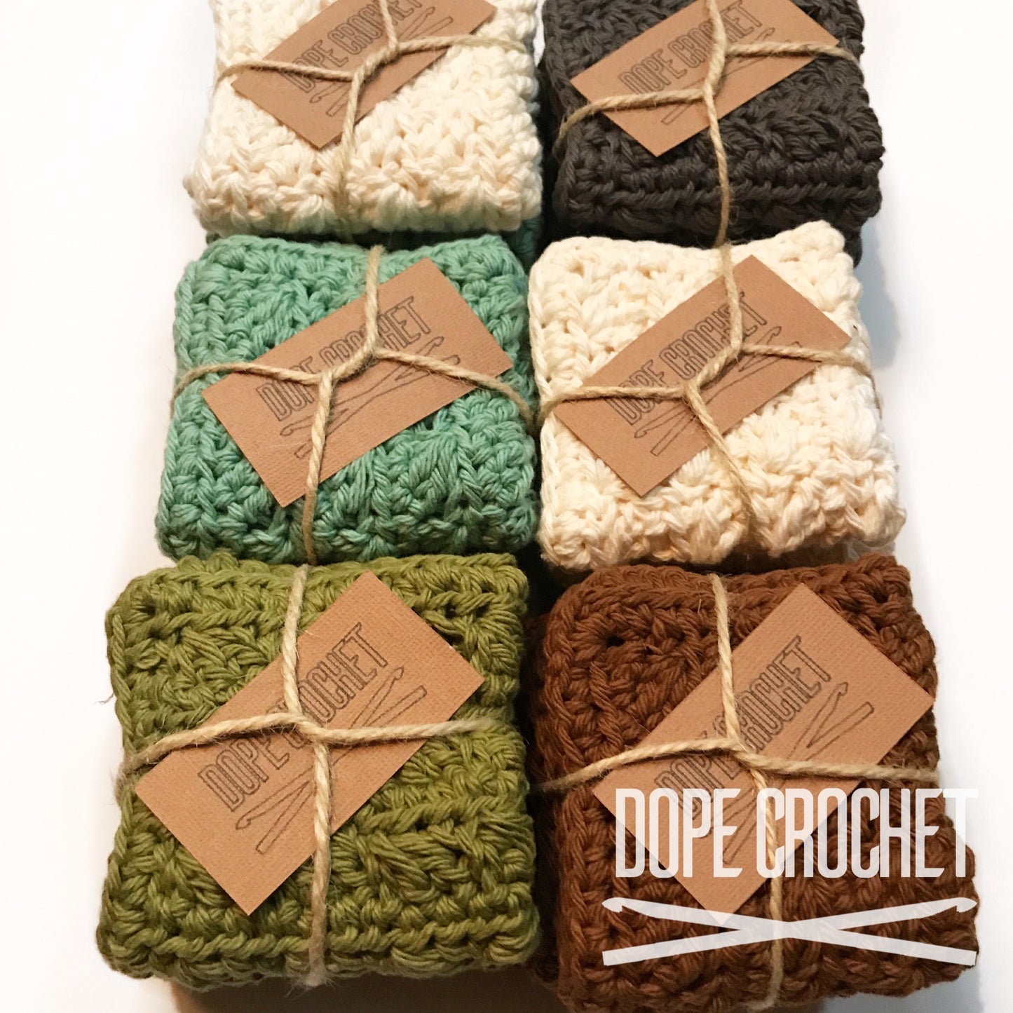 Crochet Washcloth - Set of 3