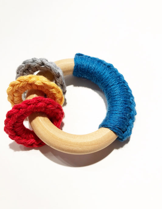 Crochet Teething Ring - Multicolor